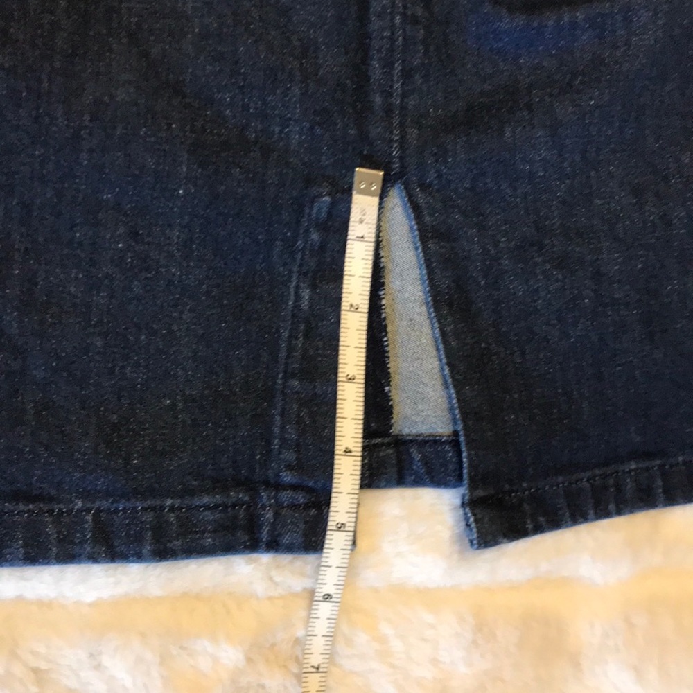 JCREW Dark Denim Skirt with Lace Back - Picture 8 of 8